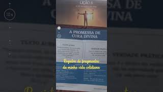 lição 6 da revista da escola dominical domingo de manhã dia 17 de 2024 [upl. by Ttenneb965]