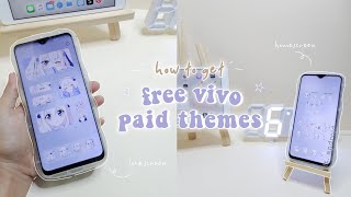 🍬 how to get paid themes for free on vivo phones  to make your phone cute and aesthetic [upl. by Jemena]