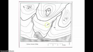 Topo Maps  Direction of Stream Flow [upl. by Ecirtahs]