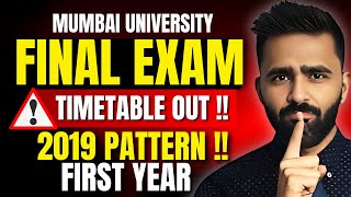 TIMETABLE OUT  FIRST YEAR FINAL EXAM 2019 PATTERNPRADEEP GIRI SIR [upl. by Loeb526]