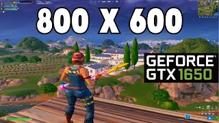 Stretched Resolution 800x600 Fortnite Chapter 5 l GTX 1650 l I5 10400F l Performance Mode l 1080p [upl. by Nauqan]