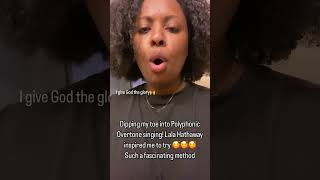 polyphonic overtonesinging lalahathaway vocaltraining [upl. by Purse]