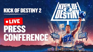 Rob Gronkowski “Kick of Destiny 2” Press Conference [upl. by Ynnaj]