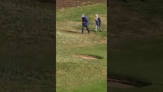 Rory McIlroys DAD makes incredible holeout 🙌 [upl. by Doykos]