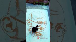 Gehun se banai Gandhi Jayanti par Gandhiji ki Art ho raha video viral javedarts shorts [upl. by Notnilc]