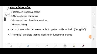 Family medicine  Falls  Geriatrics [upl. by Dulciana]