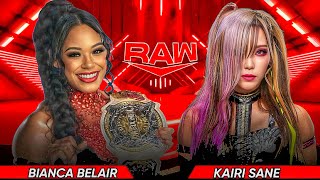 WWE Raw  Bianca Belair vs Kairi Sane Full Match WWE Raw Highlights [upl. by Dorrej]