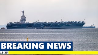 US Sends Warships to Defend Carrier Group While Sailing Near South China Sea amp Philippine Sea [upl. by Artemed]