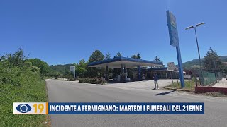 Incidente a Fermignano martedì i funerali del 21enne [upl. by Sahc]