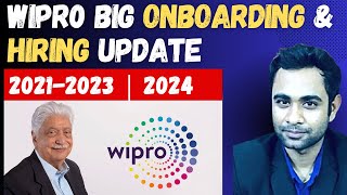 🚨Wipro Big Onboarding amp Hiring Update  Batch 20212023  2024 [upl. by Adnilra455]