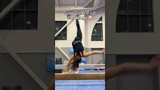 Gymnastics PIG Challenge 🐷😂 gymnast gymnastics sports gym olympics olympic fail fails d1 [upl. by Laet]