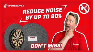 Dartshopper Media  Reduce Dartboard sound by up to 80 Karella sound insulation backboardReview [upl. by Euqinot]