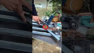 Hack Cutting Metal and wood DIY workshop tools anglegrinder [upl. by Louth]