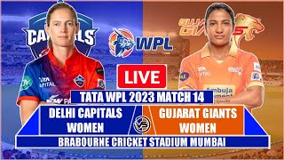 DC W v GG W Live Scores  Delhi Capitals W v Gujarat Giants W Live Scores amp Commentary  2nd Innings [upl. by Enogitna]