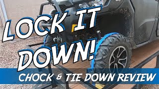 KEEP YOUR UTV SAFE  How to Tie Down Your UTV to a Trailer [upl. by Raynor]