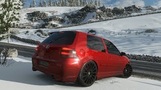 Forza Horizon 4  VOLKSWAGEN GOLF 4 R32 OETTINGER  Test Drive in snow  1080p60FPS [upl. by Ferris]