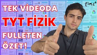 TYT FİZİK FULLETEN SON TEKRAR   TÜM KONULAR TEK VİDEODA  tyt yks [upl. by Dias]