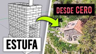 48 🔥 Así hemos hecho una ESTUFA RUSA en la CABAÑA de Piedra ABANDONADA Más de 150 años [upl. by Fabian]