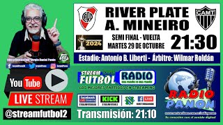 River Plate vs Atlético Mineiro en VIVO StreamFutbol por Radio Panón [upl. by Yeltnarb207]