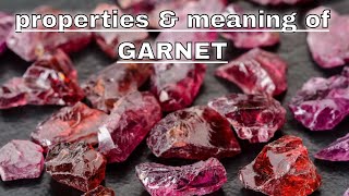 Garnet Meaning Benefits and Spiritual Properties [upl. by Beekman440]