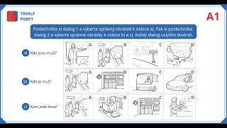 Poslechněte si dialogy a vyberte správné obrázky k otázkám [upl. by Zurc]