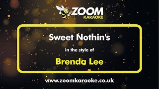 Brenda Lee  Sweet Nothins  Karaoke Version from Zoom Karaoke [upl. by Enyleve]