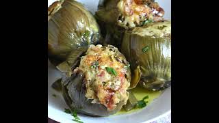 Carciofi al tegame farciti con mollica di pane morbidi e saporiti per un secondo diverso dal solito [upl. by Buchheim638]