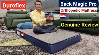 Duroflex Back Magic Pro Orthopedic Mattress Genuine Review 2023 [upl. by Chong]