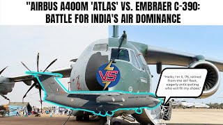 quotAirbus A400M Atlas vs Embraer C390 Battle for Indias Air Dominance  IAFs Next Transporterquot [upl. by Nosredna589]