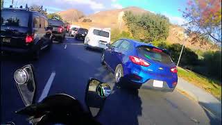 Lane Splitting Fun on the Freeway [upl. by Einegue343]