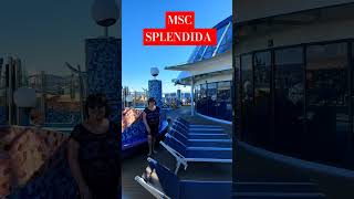 MSC SPLENDIDAdía de navegacióndía de mucho solcamino a Italia ➡️ 👉 [upl. by Glennis]