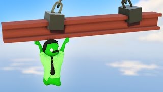 WHO CAN HANG ON THE LONGEST Gang beasts Multiplayer [upl. by Jimmy751]