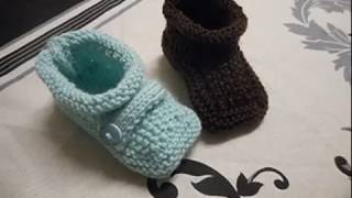 tuto tricot chaussons parti 2 [upl. by Tamera]