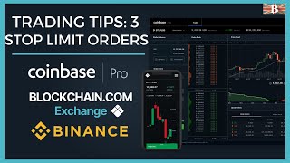 Crypto Trading Tip 3 Stop Limit Orders Explained  Coinbase Pro amp Binance [upl. by Dodie]