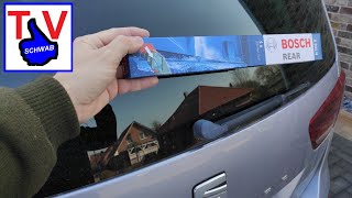 Seat Alhambra Scheibenwischer hinten wechseln  window wipers replacement tutorial  Bosch A331H [upl. by Jehius]