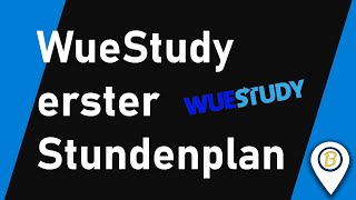 Stundenplanerstellung Universität Würzburg  Beispiel Medienkommunikation  WUESTUDY [upl. by Esnofla]