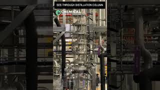 SEETHROUGH DISTILLATION COLUMN  CHEMICAL ENGINEERING  SEPARATION PROCESSES [upl. by Calie]