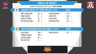 SandgateRedcliffe Mens 2nd Grade v Western Suburbs Mens 2nd Grade [upl. by Ayotal]