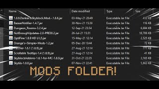 My hypixel skyblock mods folder release [upl. by Ruosnam716]