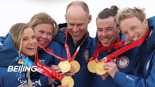 Team USA MAKES HISTORY with gold in crosscountry mixed relay  NBC Sports [upl. by Ajnek]