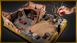 Making an Apocalyptic Survivors Camp  Table Top Terrain [upl. by Ardua109]