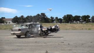 HarleyDavidson Electra Glide Crash Test [upl. by Ayiram]