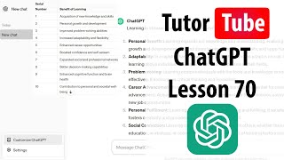 ChatGPT  Lesson 70  Scholar GPT [upl. by Falo]