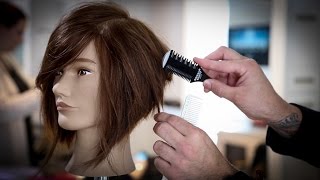 How To Cut A Stacked Bob Haircut Tutorial  Stacked Bob With A Razor  MATT BECK VLOG 74 [upl. by Adnaral]