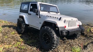 AMEWI Jeep Wrangler stock white body on GCM J2 Skeleton chassis [upl. by Adnaluy]