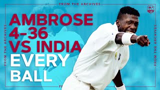 👀 Curtly Ambrose vs Sachin Tendulkar  ⏪ West Indies vs India 1997  📺 4 Wicket Spell EVERY Ball [upl. by Mikkanen]