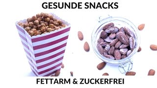 GESUNDE SNACKIDEEN  SNACKS ZUM ABNEHMEN  ALTERNATIVE ZU CHIPS amp POPCORN [upl. by Symon]