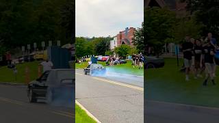 Twin Turbo Fox Body rolling burnout 😱🔥👀 automobile burnout takeover crash drift [upl. by Felecia]