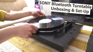 Sony PSLX310BT Bluetooth Turntable Unboxing amp SetUp [upl. by Kama]