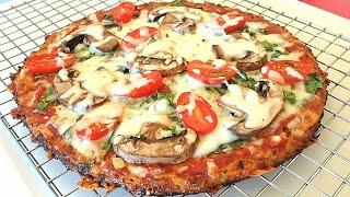 The Best Cauliflower Pizza Crust Recipe That Wont Fall Apart [upl. by Kirrad461]